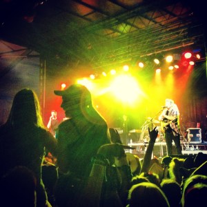 Two girls enjoy Emerson Drive on Thursday August 1, 2013 as Boots and Hearts kicked off. Photo by: Alexa Tomaszewski